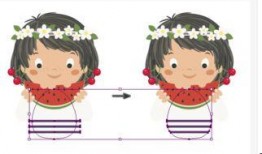 拿着板凳吃瓜可爱